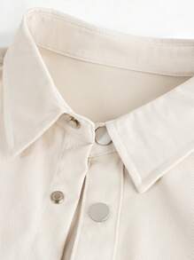 Gameset SHEIN Sport Naturehike 女士户外休闲衬衫，简约时尚，适合日常穿着 - 杏色 - 查看 3