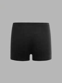 SHEIN 7pcs/Pack Tween Boy Casual Comfortable Solid Waist Elastic Boxer Briefs - Multicolor - View 3