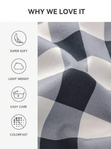 2/3 件几何数码印花羽绒被套套装，带纽扣封口角带，柔软、亲肤透气、轻盈光滑，适合所有季节，床上用品套装，柔软舒适的羽绒被套，适合所有尺寸的床，1 件羽绒被套和 1/2 件枕套，Rama 睡前舒适 - 彩色 - 查看 11