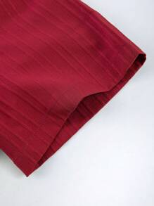 Manfinity Homme 2pcs Men's Solid Color Short Sleeve Shirt And Shorts Set