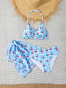 Tankini Tween Girl cu imprimeu floral cu volane