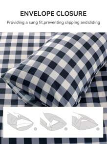 2/3 件几何数码印花羽绒被套套装，带纽扣封口角带，柔软、亲肤透气、轻盈光滑，适合所有季节，床上用品套装，柔软舒适的羽绒被套，适合所有尺寸的床，1 件羽绒被套和 1/2 件枕套，Rama 睡前舒适 - 彩色 - 查看 6