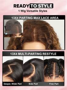 ALL READY WIG Tóc giả ren trong suốt nổi bật Tóc người nhổ trước 180% mật độ không keo dán không tì vết Tóc giả sóng sâu bằng tóc người cho phụ nữ Tóc giả màu 4/30 - S4/30 - Xem 8