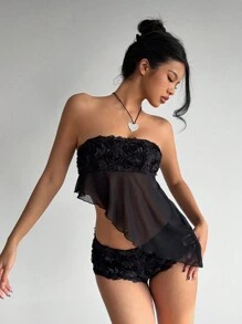 Aloruh 2 件套女士抹胸上衣和短裤