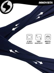Innovista Leggings sportivi da donna con stampa in lamina, pantaloncini corti, maglione in ecopelle e metallizzato, abbigliamento da palestra con in rete traspirante e taglio, pantaloni fitness, shapewear modellante per l addome, tuta casual e di lusso, attrezzatura per pickleball, blu, stile Y2K, abbigliamento autunnale, costume da bagno, abbigliamento autunnale da donna, regali di Pasqua, outfit autunnali da donna in azzurro chiaro - Blu Navy - Visualizzare 4
