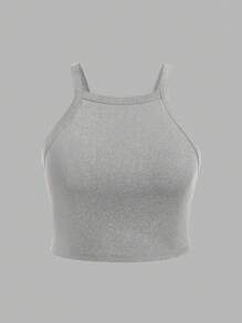 SHEIN Slayr 3pcs Plus Size Solid Color Fitted Camisole Set For Summer - Multicolor - View 6