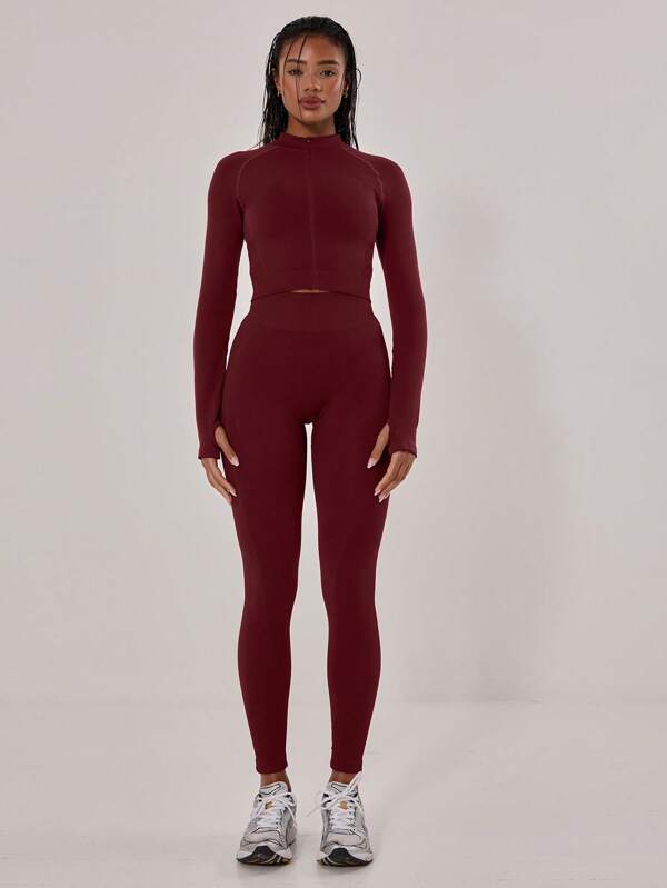 Musera Sport Ribbed High Waist Seamless Sports Activewear Leggings, Padel, Tennis, Pickleball Gym