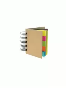 1book 5 Colors 250 Sheets Cowhide Paper Memo Pad Adhesive Notes Set, Combination Of Fluorescent Colors - Multicolor - View 4