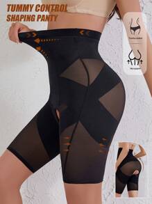 Leggings de cintura alta dividida, simples y cómodos, casuales y de moda para uso diario - Negro - Ver 7