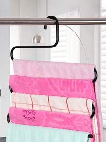 1 件多功能裤架，现代不锈钢多层衣架，适用于家庭装饰装饰节日装饰房间装饰家居装饰卧室装饰 - 黑色 - 查看 8