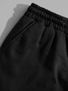 RueChic Shorts regulares para hombre con cordón y estampado de rosas en algodón