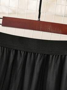 Rometta 大码优雅网眼蝴蝶结装饰 A 字裙