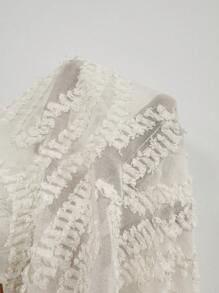 SHEIN Clasi Vestido campana holgado de tela texturizada para mujer, moda primavera/verano