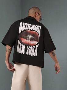 SUMWON Project Streetwear Boxy Fit Button-Up Shirt Urban Casual Short Sleeve Lightweight Summer Spring Oversized Designer Contemporary Fashion Basic Essential
