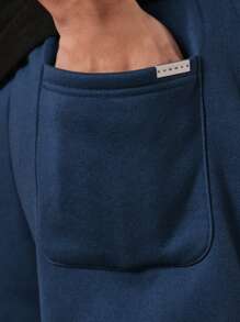 SUMWON Smwin Designer Streetwear Extreme Skater Fit Sweatpants Athletic Track Pants Urban Fashion Casual Joggers Winter Lounge Wear Elastic Waist Comfort Athleisure Pants - Blue - View 7