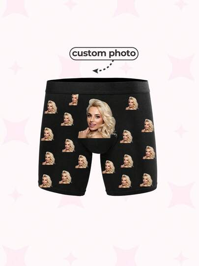 Individuelle Unterwäsche für den Freund - Boxershorts mit Gesicht darauf, Valentinstag Geschenke für ihn Freund Ehemann, 1 Stück Mode, Niedlich, Schlicht, Lustig, Gemütlich individuell, Personalisiert, Einzigartig, Individualisierte Funde, Wintermode, Geschenk, Personalisierte Geschenke für Männer Ideale Geschenke für ihn Freund, Freunde Schlafzimmer, für Hochzeiten, für Winter, für Herbst, für Feiertage, für Jahrestage, für Geburtstage, Individualisierte Herrenunterwäsche, Schicker Herbst, Einfacher Komfort, Jahrestags-Geschenk, Valentinstags-Geschenk, Geburtstags-Geschenk, Hochzeitsgeschenk, Paar-Matching, Personalisierte Gesichts-Boxershorts 2026