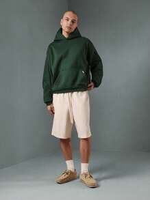 SUMWON 优质超大套头连帽衫，袖子刺绣细节，休闲运动家居服，冬季秋季必备街头服饰，都市时尚