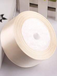 SHEIN 1 条 4 厘米 * 2200 厘米米色礼品包装丝带，手工制作的蝴蝶结丝带，DIY 手工包装，生日礼物，结婚礼物装饰，非常适合礼品包装 - 米色 - 查看 2