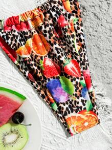 Swim Vcay Bộ đồ bơi bikini họa tiết da báo và hoa nhiệt đới gợi cảm dành cho nữ - Nhiều màu - Xem 4