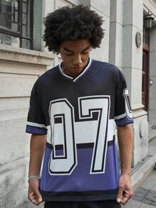 PAVTROS 男士印花圆领 T 恤，休闲时尚，适合日常穿着 - 彩色 - 查看 5