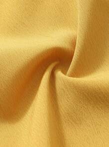 2pcs Tween Girl Summer Set - Vest, Pleated Pants,Holiday,Summer,Travel - Yellow - View 6