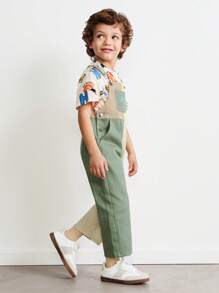 SHEIN Young Boys Bodysuits & Jumpsuits Simple Fashion Daily Casual - Multicolor - View 7