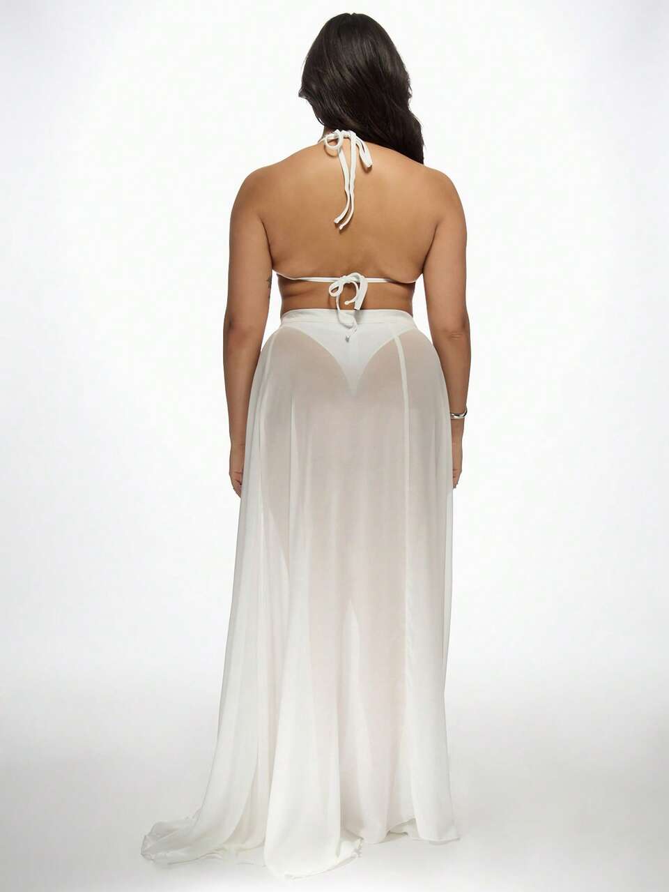 MISSGUIDED Tie Waist Maxi Beach Sarong Skirt