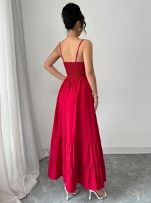 Elenzga 女士长裙 - 紅色 - 查看 2