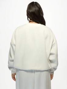 MISSGUIDED MISSGUIDED PLUS Pull luxueux de la collection de mariage avec diamants pour la mariée. Pull oversize pour la fête de mariage avec des cristaux de haute qualité. Cadeau parfait pour la saison des mariages