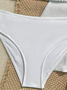 SHEIN 少女 4 件套：白色罩衫裙 + 比基尼，适合海滩度假