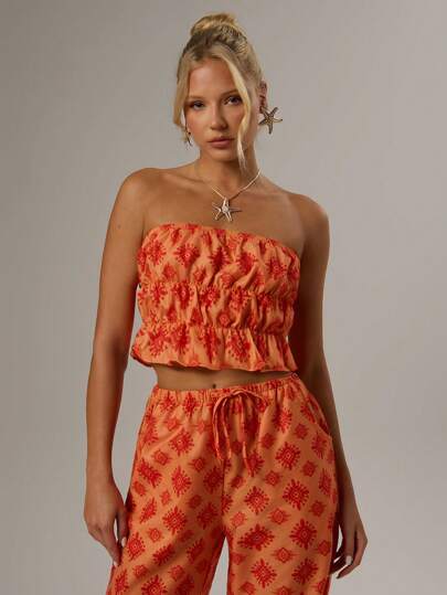 Forever 21 女士休闲日常装简约时尚抹胸上衣