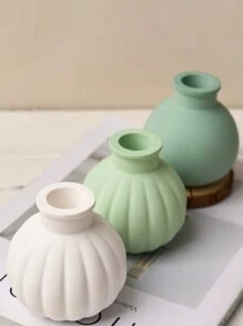 Stampo in silicone per vasi in cemento, fai da te, artigianato, bottiglia di profumo, decorazioni, stampo per gesso, resina, vasi di fiori in cemento, accessori - Bianco - Visualizzare 7