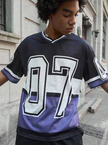 PAVTROS 男士印花圆领 T 恤，休闲时尚，适合日常穿着 - 彩色 - 查看 6