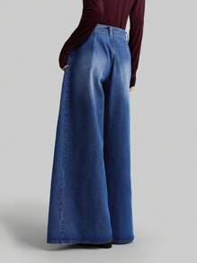 Ontre 2025 New Fashion Commuter Distressed Loose Wide Leg Jeans For Women, Spring & Summer