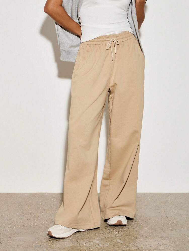 Ultra Wide Leg Comfortable Drawstring Sweatpants
