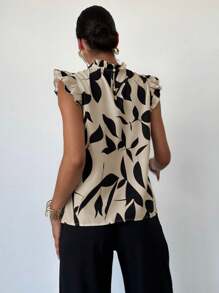 Firerie 女士花卉印花盖袖衬衫，优雅适合日常穿着和度假