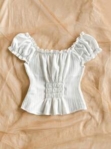 Soleia 流苏边系带休闲度假纹理衬衫，百搭青春，西部女装，节日，波西米亚风，嬉皮士，女牛仔，老钱，波西米亚风