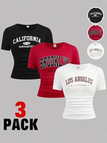 SHEIN Girlism 少女T恤 - 彩色 - 查看 1