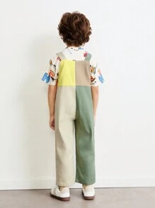 SHEIN Young Boys Bodysuits & Jumpsuits Simple Fashion Daily Casual - Multicolor - View 2