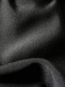 Swim Chiccia 春假女士沙滩装夏季女士服装，纯色露肩金属装饰和丁字裤比基尼泳装套装 - 黑色 - 查看 5