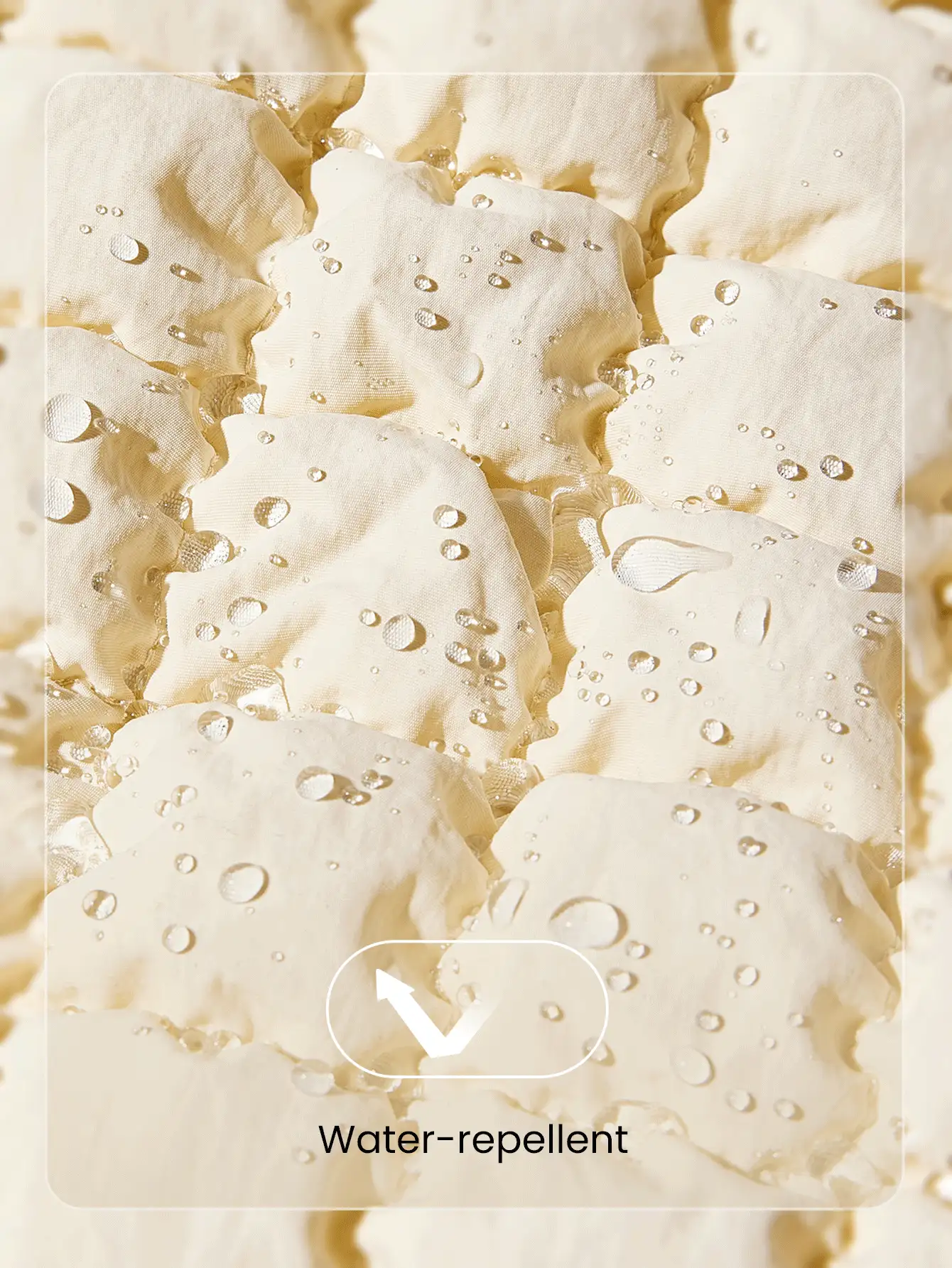 GLOWMODE Quilted Water-Resistant Carryall Shoulder Bag - Apricot - View 5