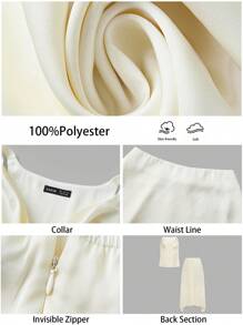 BizChic Hellabrikosfarbenes elegantes Damenoutfit bestehend aus Trägertrops und A-Linien Maxikleid, 2-teilig, für Frühling/Sommer