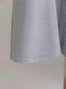 Tween Girls' Solid Color Belted High Waist Flare Knit Pants