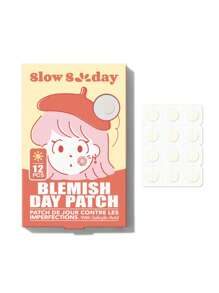 SlowSunday Parche diurno para espinillas y acné con hidrocoloide para el rostro, 12 piezas, parche impermeable y transpirable para cubrir acné, suave y no irritante, para cuidado facial, para cubrir granos y blemishes. Parches anti acné