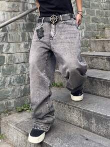 Manfinity EMRG Men's Denim Jeans - Grey - View 3