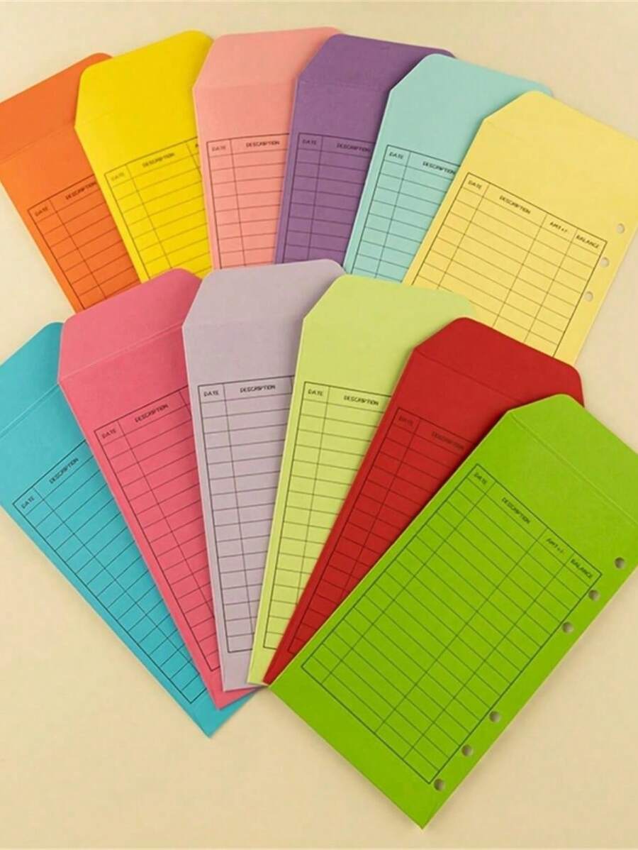 Budget Envelope, Cash Envelope PP Binder, Monthly Tracking Of Weekly Budget Planner, Cash Envelope Stickers For Budgeting, Savings On Sinking Fund Overhead - Multicolor - View 1