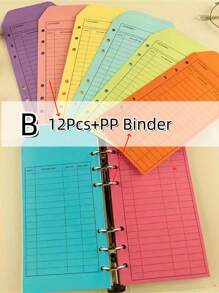 Budget Envelope, Cash Envelope PP Binder, Monthly Tracking Of Weekly Budget Planner, Cash Envelope Stickers For Budgeting, Savings On Sinking Fund Overhead - Multicolor - View 4