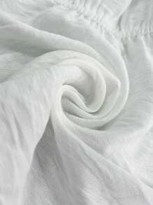 Breezaya Colorful Floral Patchwork Waist-Tie V-Neck Tassel Bohemian Casual Blouse, Loose Flared Hem, Shoulder-Off Short Sleeve, Chic & Versatile, Plus Size, Suitable For Music Festival, Valentine's Day, Thanksgiving, Leisure Gathering, Beach Vacation, Picnic