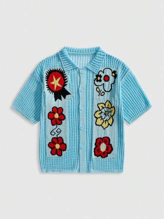 Street Life Camiseta casual de manga corta de punto para hombre, primavera/verano