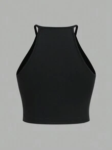 SHEIN EZwear 3 Peças/Conjunto Regatas Femininas Estampadas de Onça, Adequado para Verão - Multicolorido - Visão 4